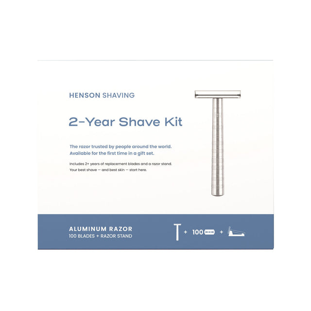 Henson Shaving 2-Year Shave Kit with Razor and Blades