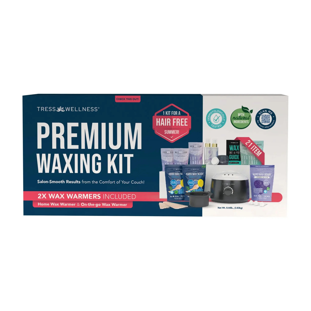 Tress Wellness Premium At-Home Waxing Kit | Smooth, Long-Lasting Hair Removal Tress Wellness