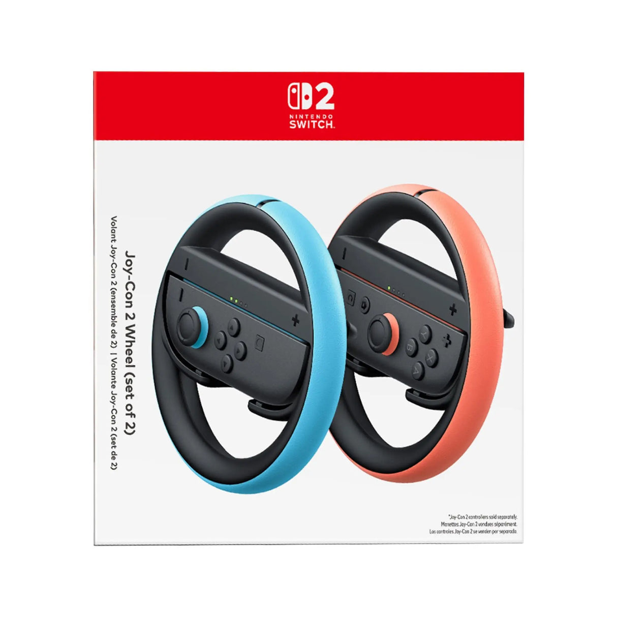 Joy-Con Wheel Set for Nintendo Switch (2-Pack) | Racing-Style Grip for Immersive Driving Games Nintendo