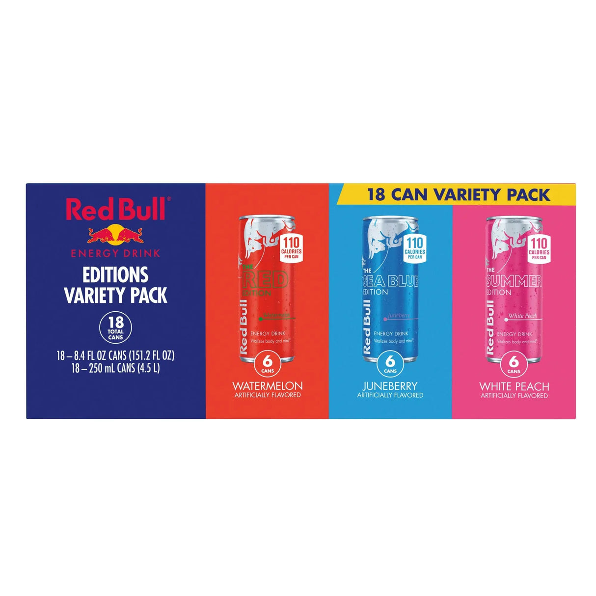 Red Bull Energy Variety Pack (18-Pack, 8.4 oz Each) | Classic & Seasonal Flavors Red Bull