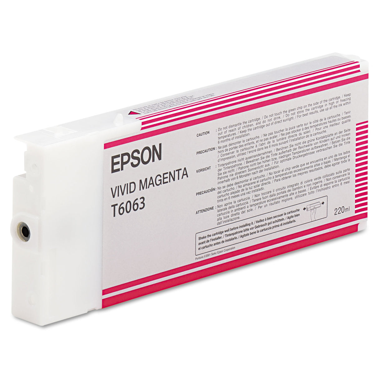 Epson T606300 (60) Ink, Vivid Magenta