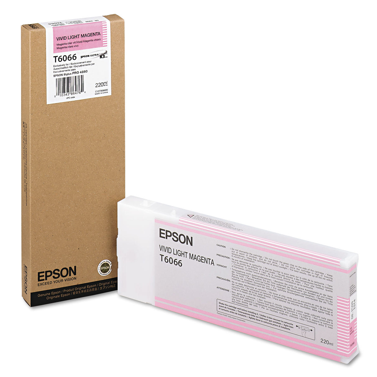 Epson T606600 (60) Ink, Vivid Light Magenta