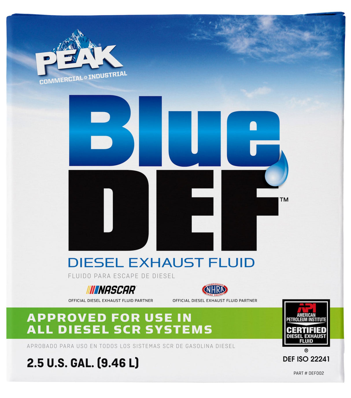 BlueDEF Diesel Exhaust Fluid 2.5 gallon