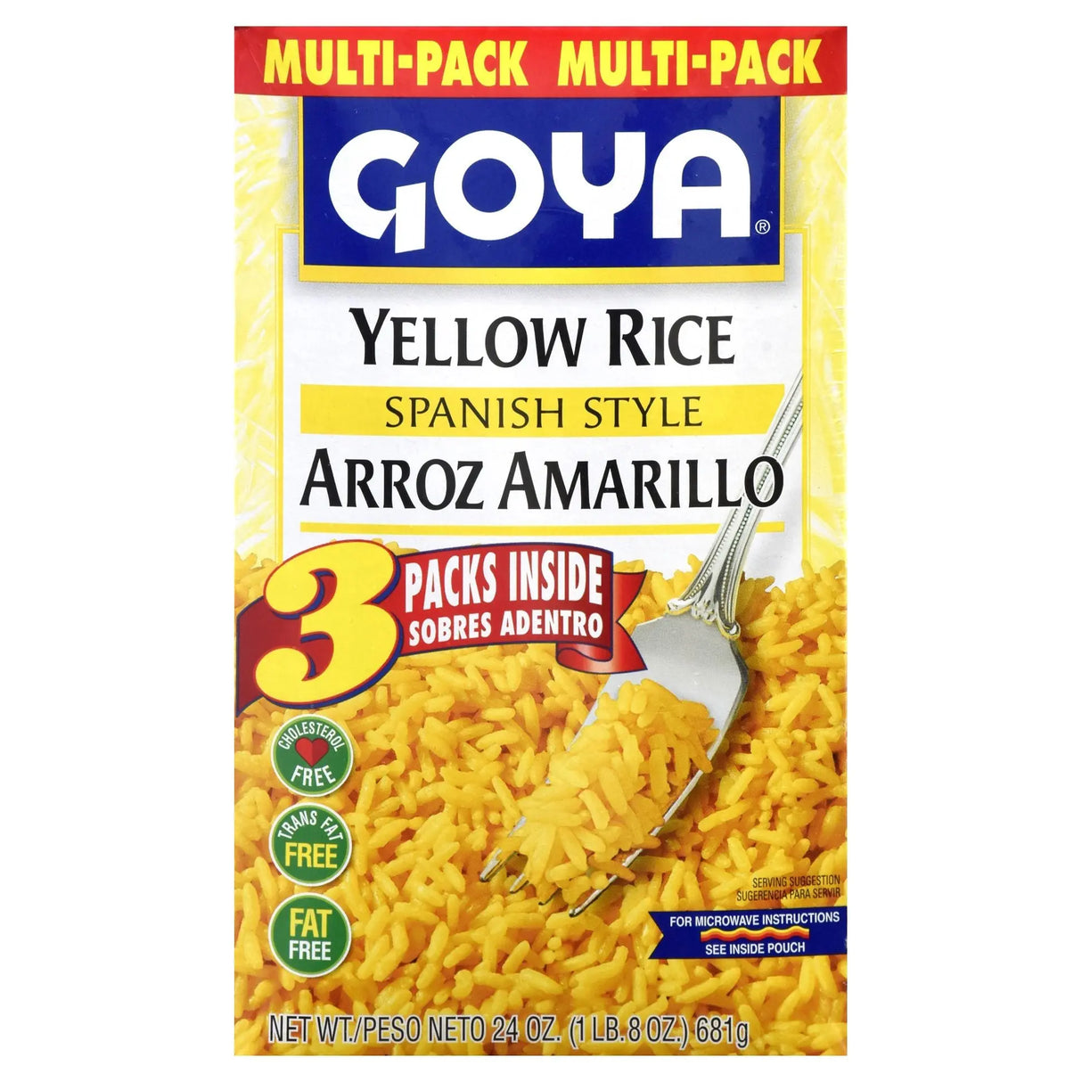 Goya Spanish Yellow Rice Multipack (2-Pack) | Saffron-Infused Rice Blend Goya
