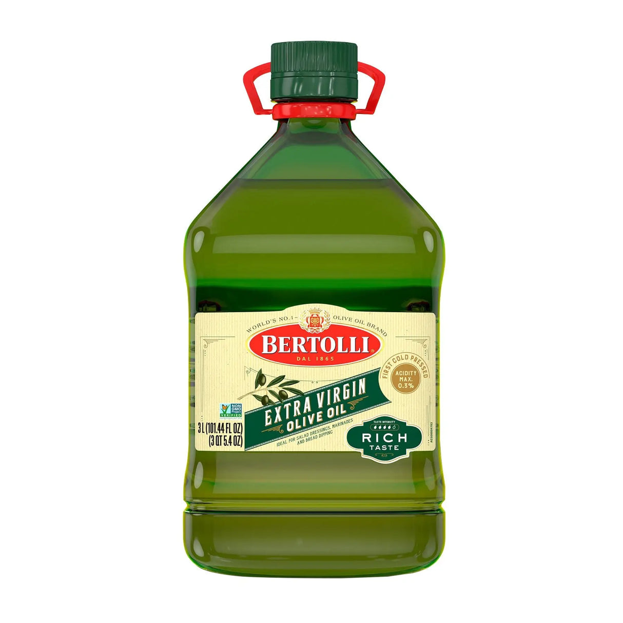 Bertolli Extra Virgin Olive Oil (3L) | Authentic Italian Flavor Bertolli