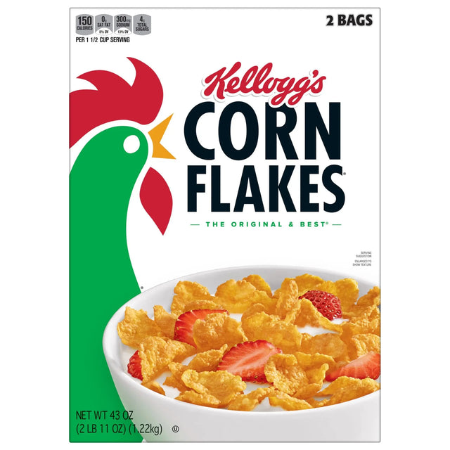 Kellogg's Corn Flakes Cereal (2-Pack) | Classic Crisp Breakfast Kellogg's