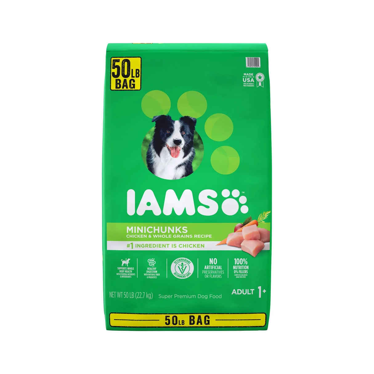 IAMS Minichunks Adult Dry Dog Food (50 lbs) | Small Kibble for Adult Dogs IAMS