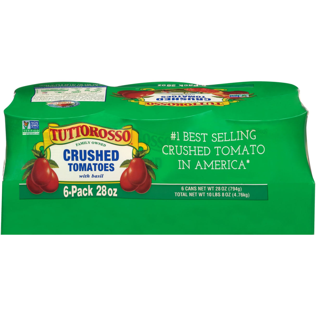 Tuttorosso Crushed Tomatoes (6-Pack, 28 oz Each) | 100% Natural, No Additives