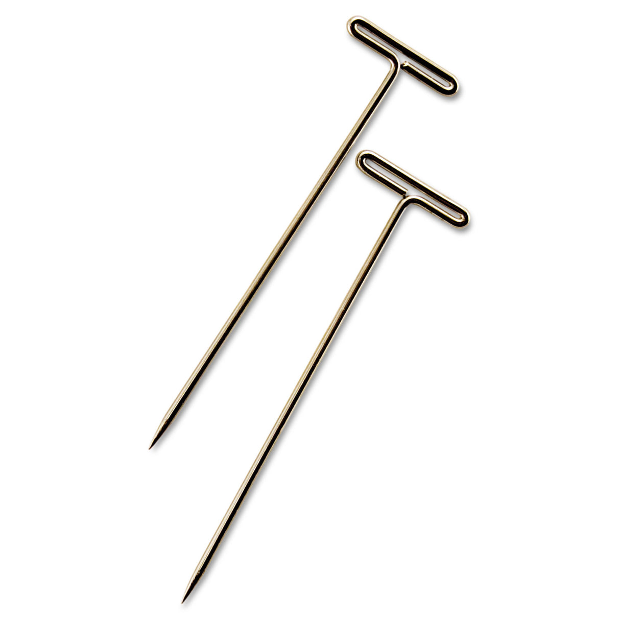 GEM T-Pins, Steel, Silver, 1.5", 100/Box (87T)