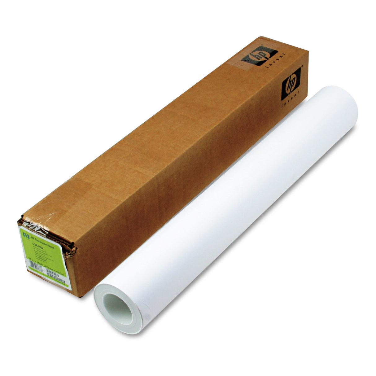 HP DesignJet Large Format Paper for Inkjet Prints, 3 mil, 24" x 150 ft, Translucent (C3860A)