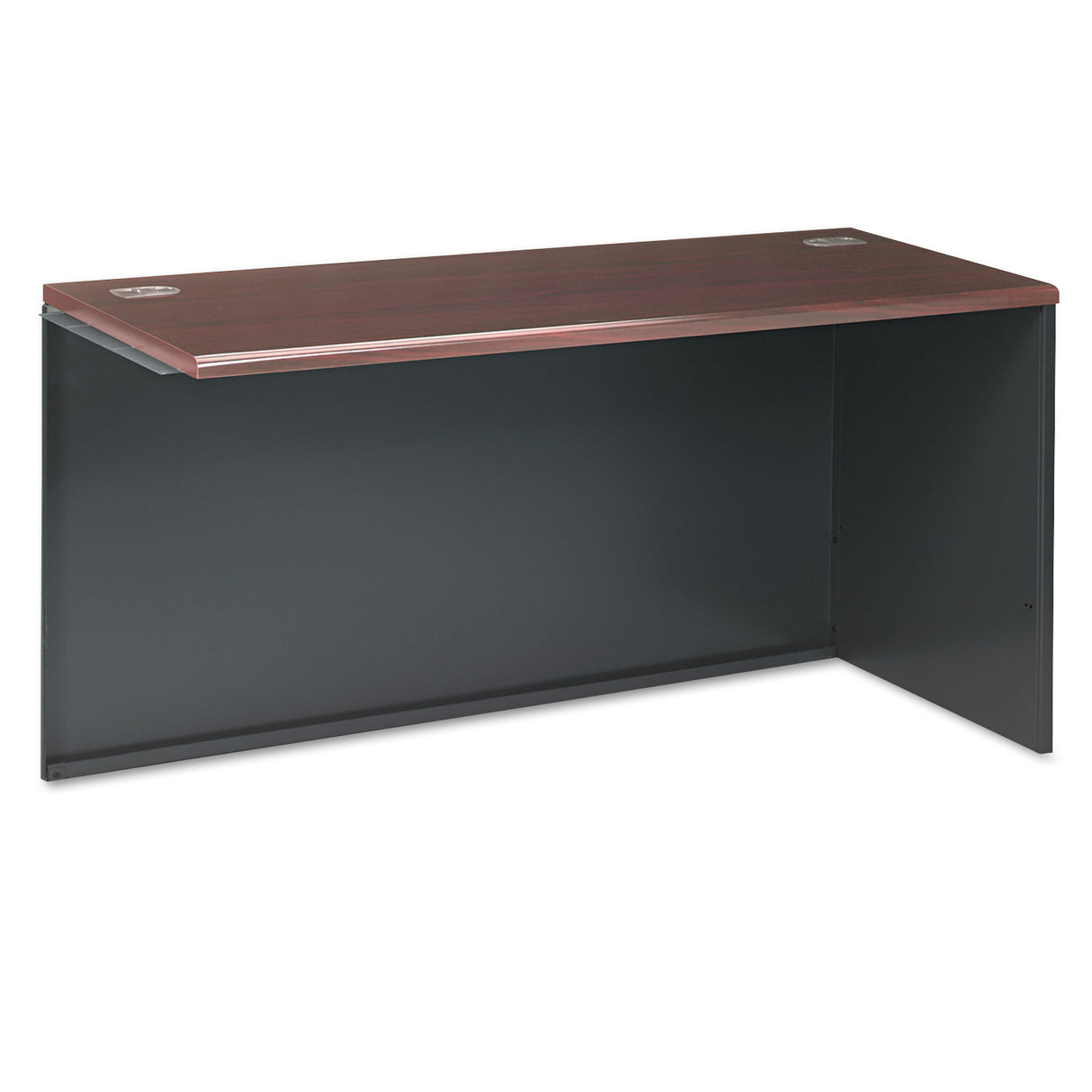 HON 38000 Series Return Shell, Right, 60w x 24d x 29.5h, Mahogany/Charcoal (38945RNS)