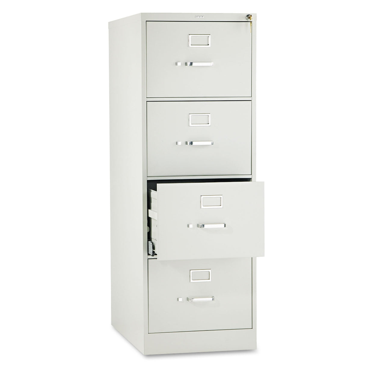 HON 510 Series Vertical File, 4 Legal-Size File Drawers, Light Gray, 18.25" x 25" x 52" (514CPQ)