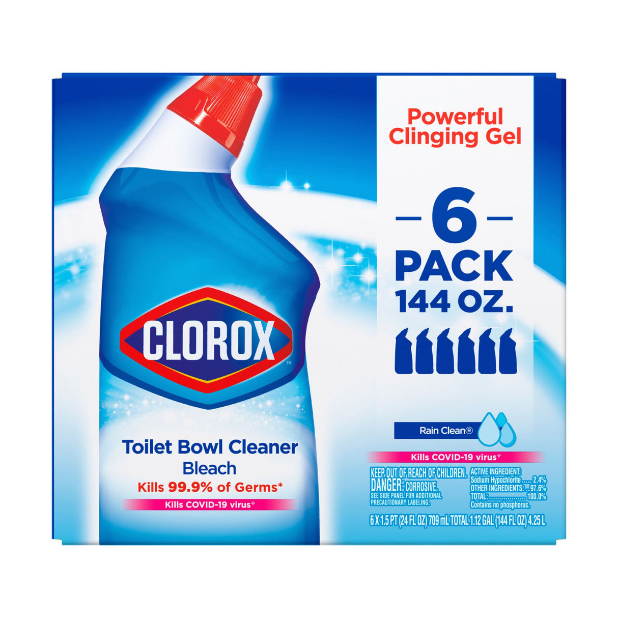 Clorox Toilet Bowl Cleaner Rain Clean