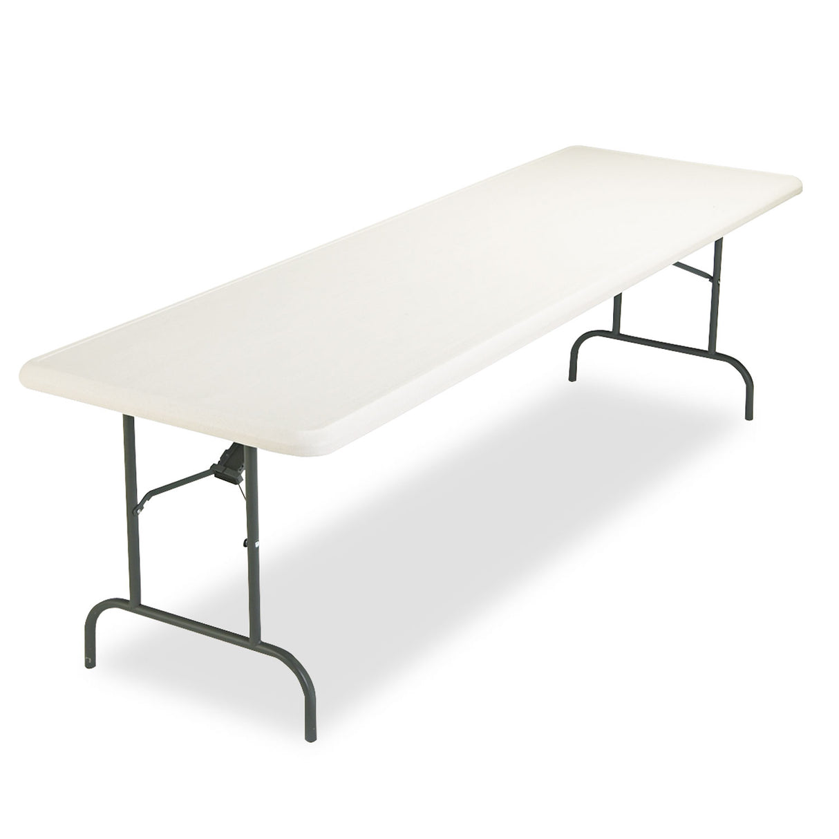 Iceberg IndestrucTable Industrial Folding Table, Rectangular, 96" x 30" x 29", Platinum (65233)