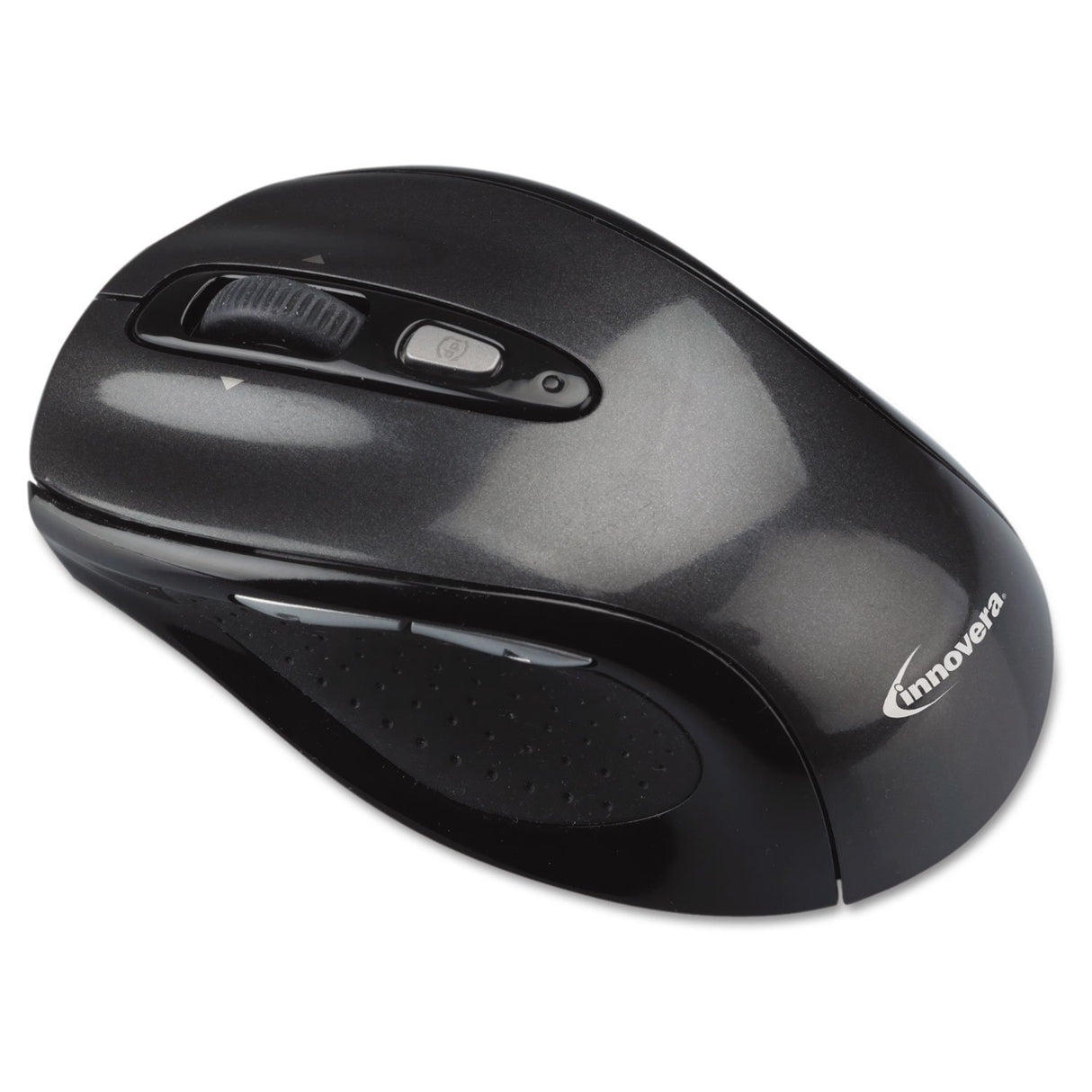 Innovera Wireless Optical Mouse with USB-A, 2.4 GHz Frequency/32 ft Wireless Range, Left/Right Hand Use, Gray/Black (IVR61025)
