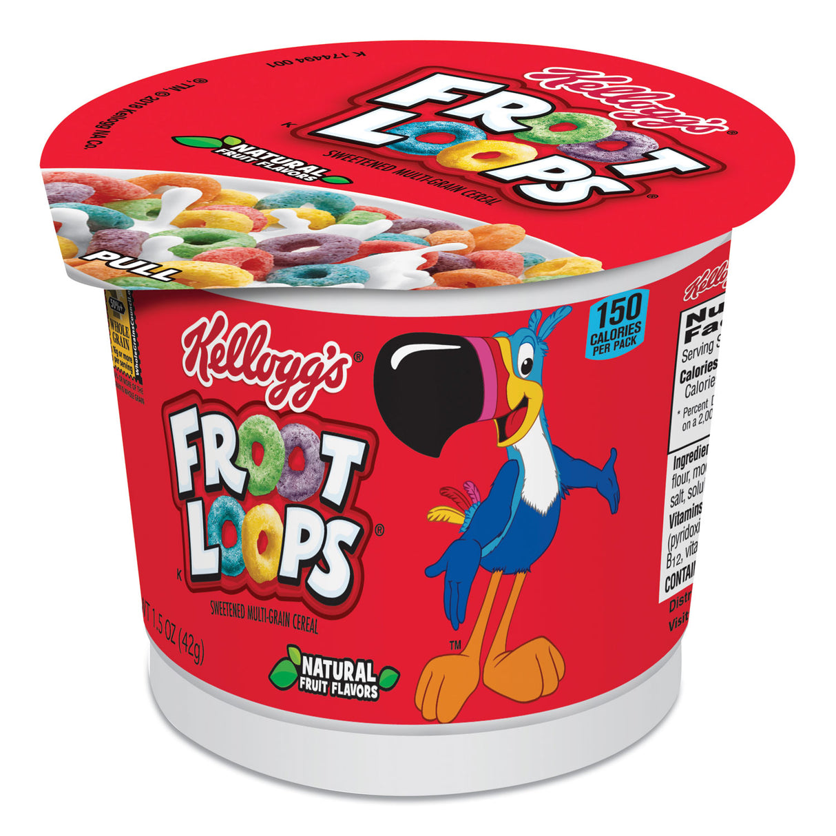 Kellogg's Froot Loops Breakfast Cereal, Single-Serve 1.5 oz Cup, 6/Box (01246)