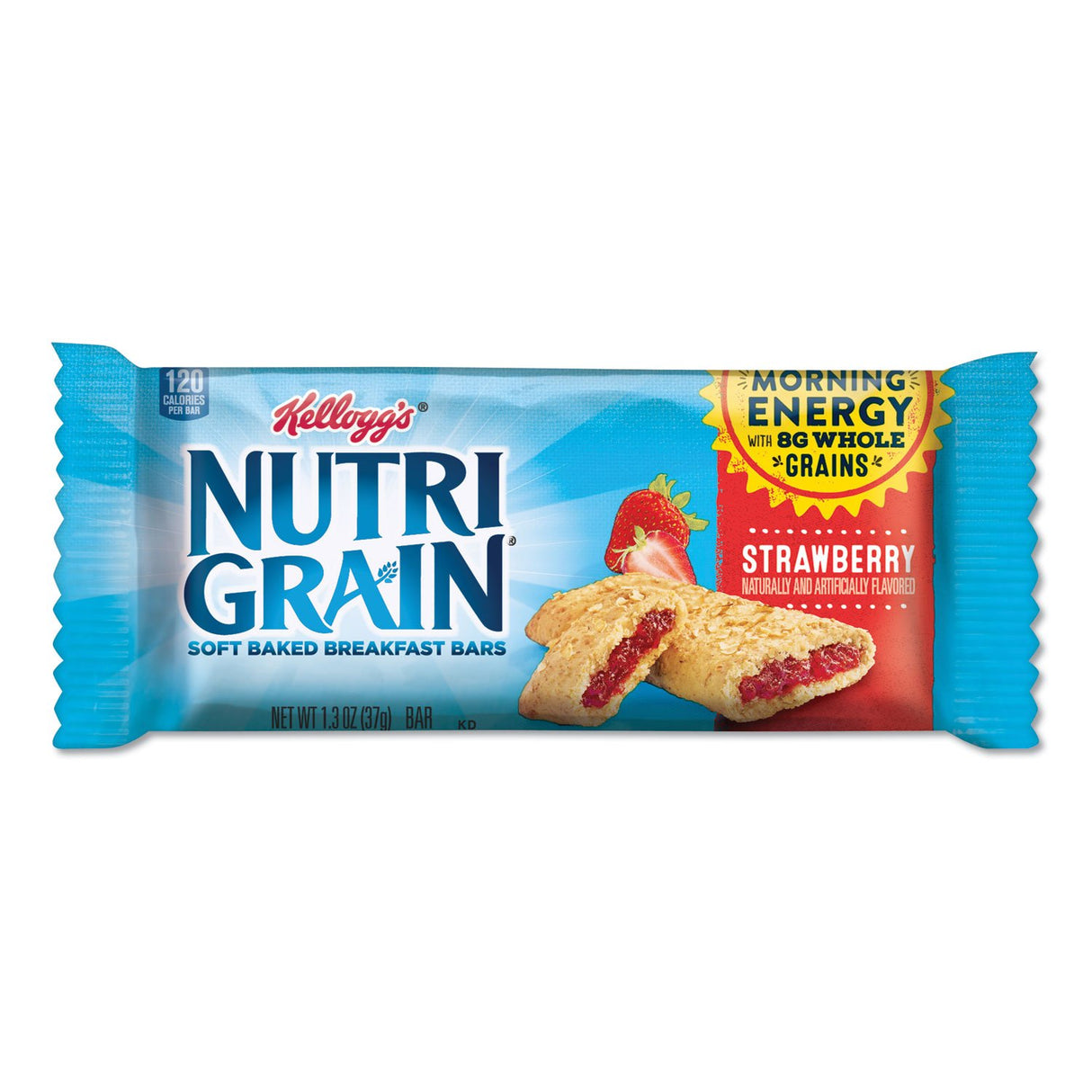 Kellogg's Nutri-Grain Soft Baked Breakfast Bars, Strawberry, Indv Wrapped 1.3 oz Bar, 16/Box (35945)