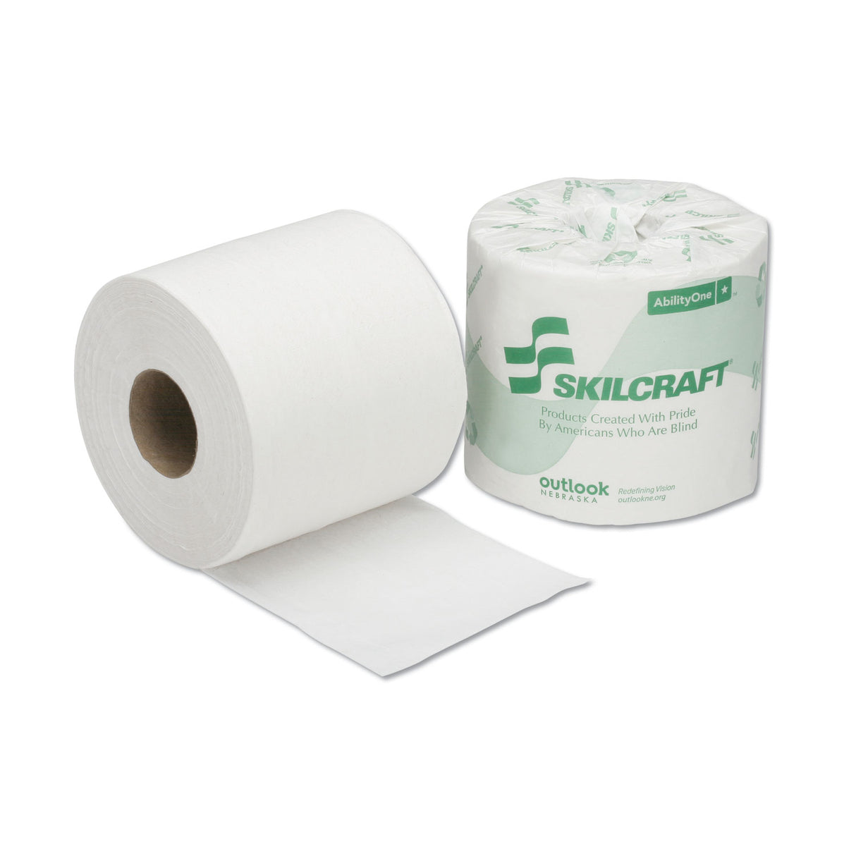 Skilcraft Standard Toilet Paper, 2-Ply, 500 Sheets, 96 Rolls (NSN6308729)