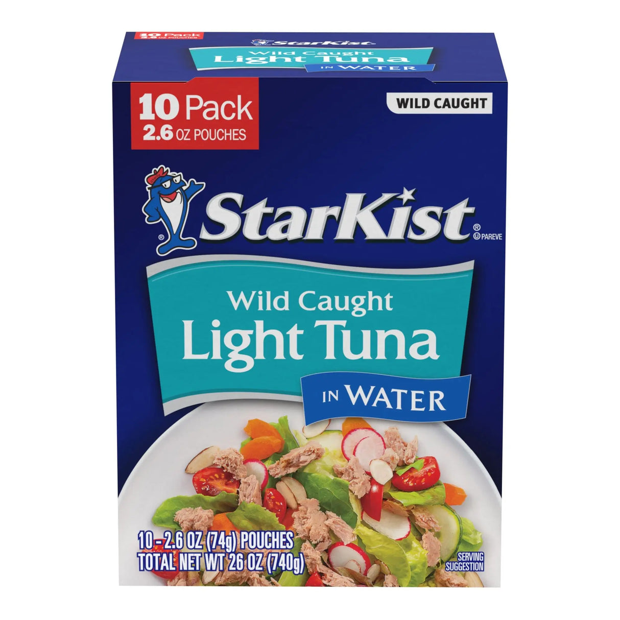StarKist Tuna Pouches (10-Pack, 2.6 oz Each) | Convenient Protein Snack Star Wars