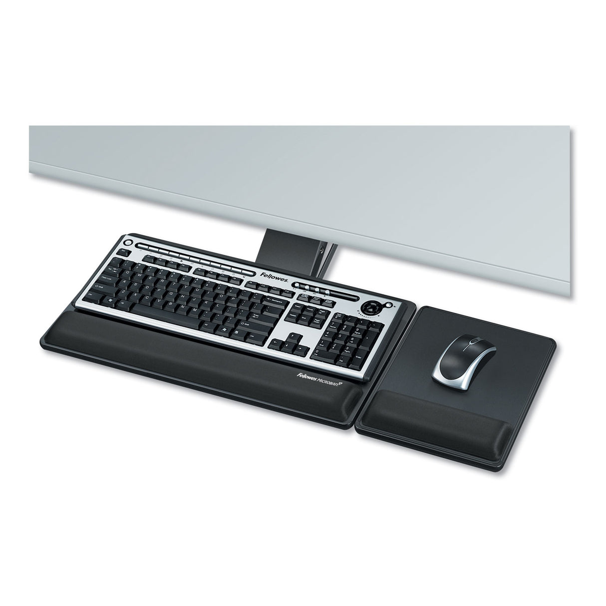 Fellowes Designer Suites Premium Keyboard Tray, 19w x 10.63d, Black (8017901)