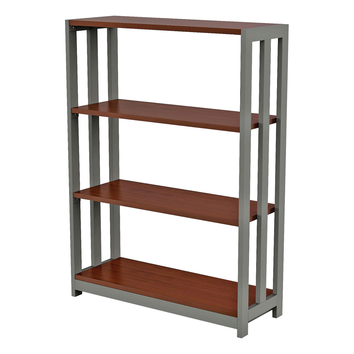 Linea Italia Trento Line Bookcase, Three-Shelf, 31.5w x 11.5d x 43.25h, Cherry (TR735CH)