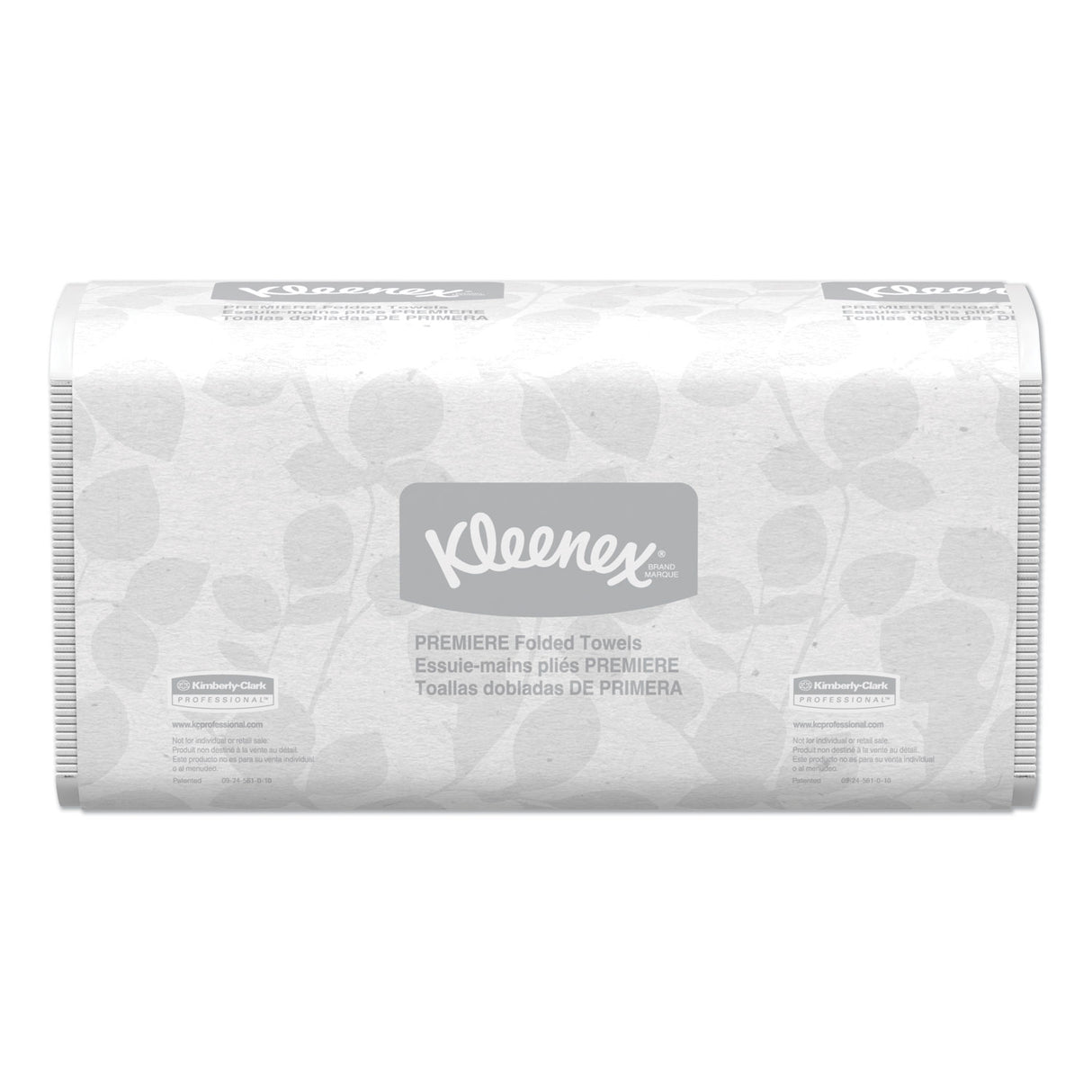 Kleenex Premiere Folded Towels, 1-Ply, 7.8 x 12.4, White, 120/Pack, 25 Packs/Carton (13253)