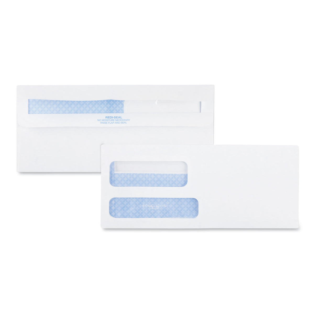 Quality Park Double Window Redi-Seal Security-Tinted Envelope, #9, Commercial Flap, Redi-Seal Adhesive Closure, 3.88 x 8.88, White, 500/BX (24529)