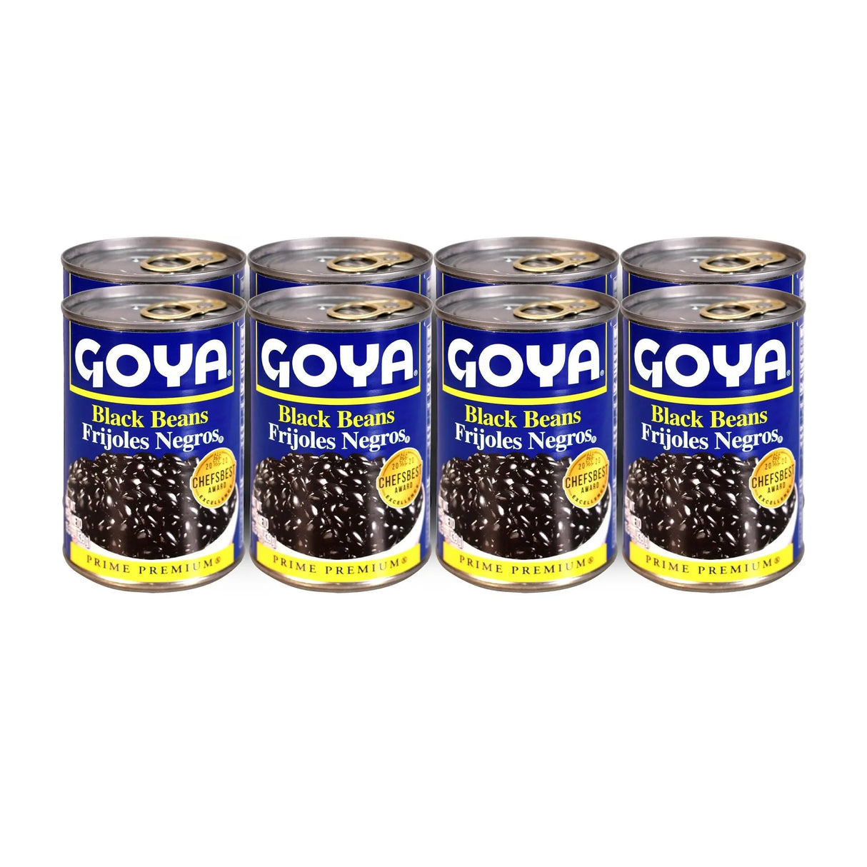 Goya Black Beans (8-Pack, 15.5 oz Each) | Authentic Latin-Style Beans Goya