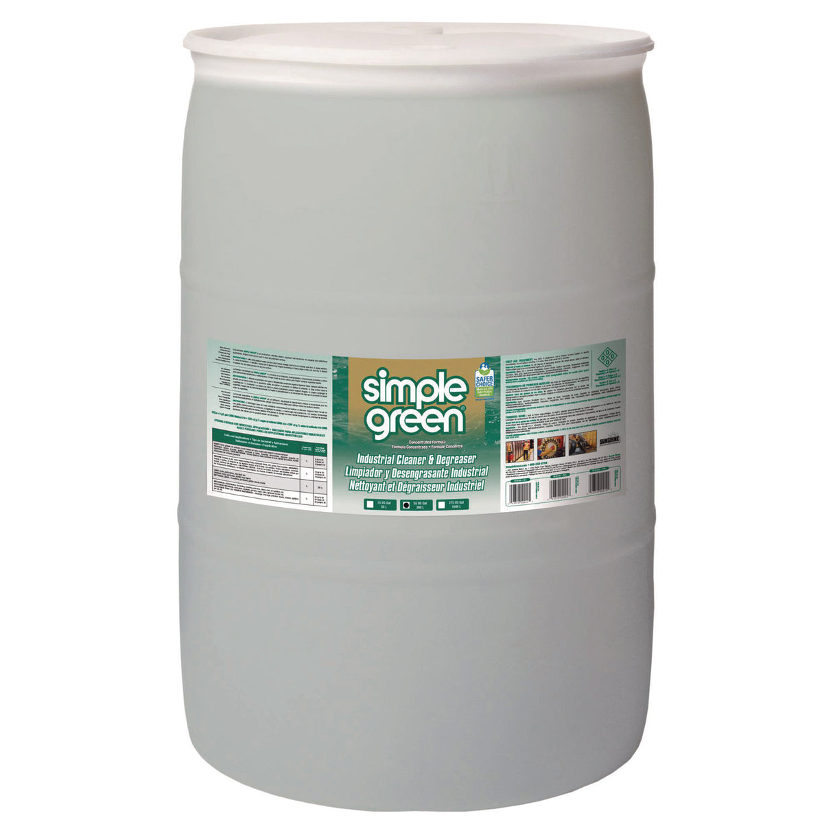 simple green Industrial Cleaner and Degreaser, Concentrated, 55 gal Drum (13008)