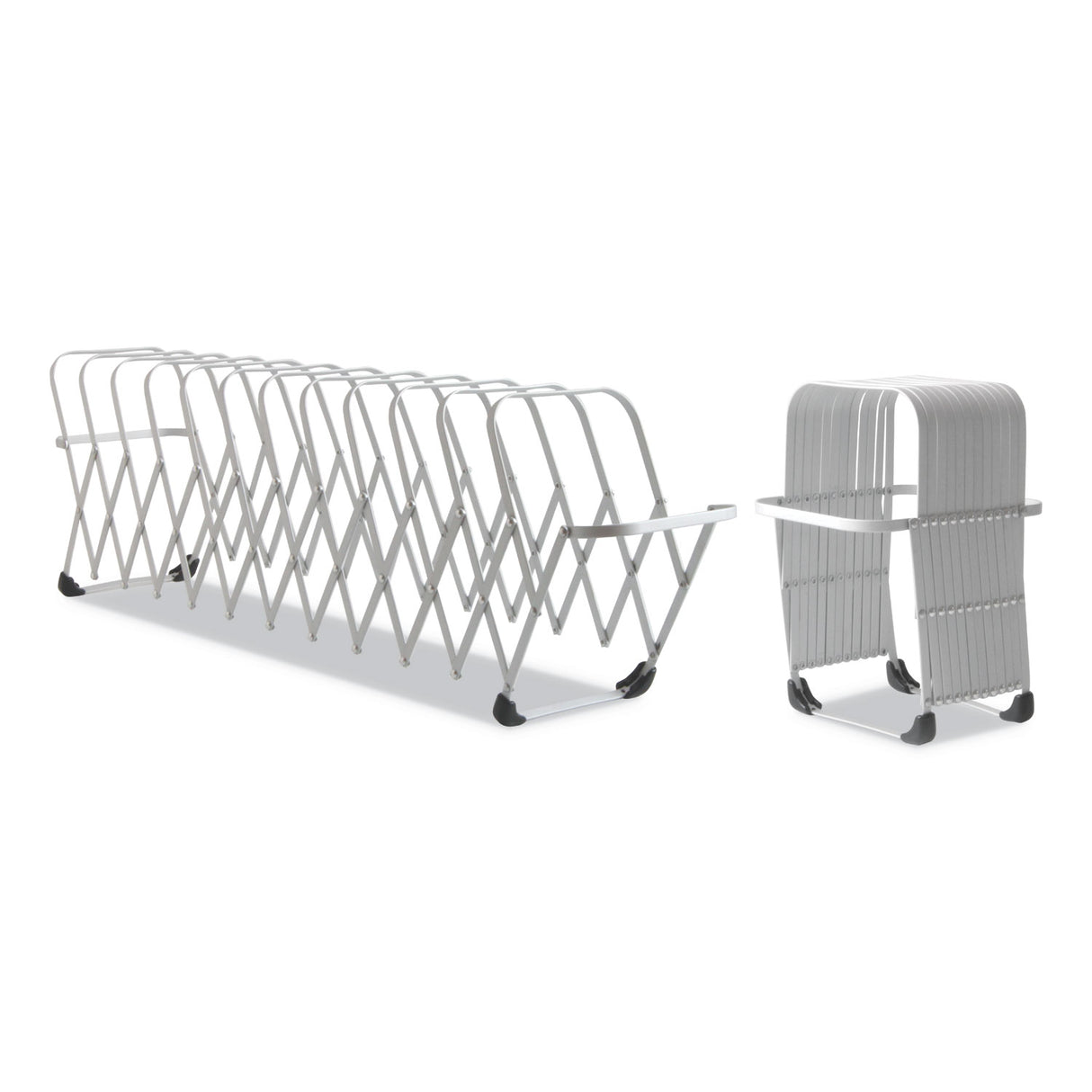 LEE Flexifile Expandable Collator to Organizer, 12 Sections, Letter to Legal Size Files, 6" x 6.75" x 10.5", Silver (14112)