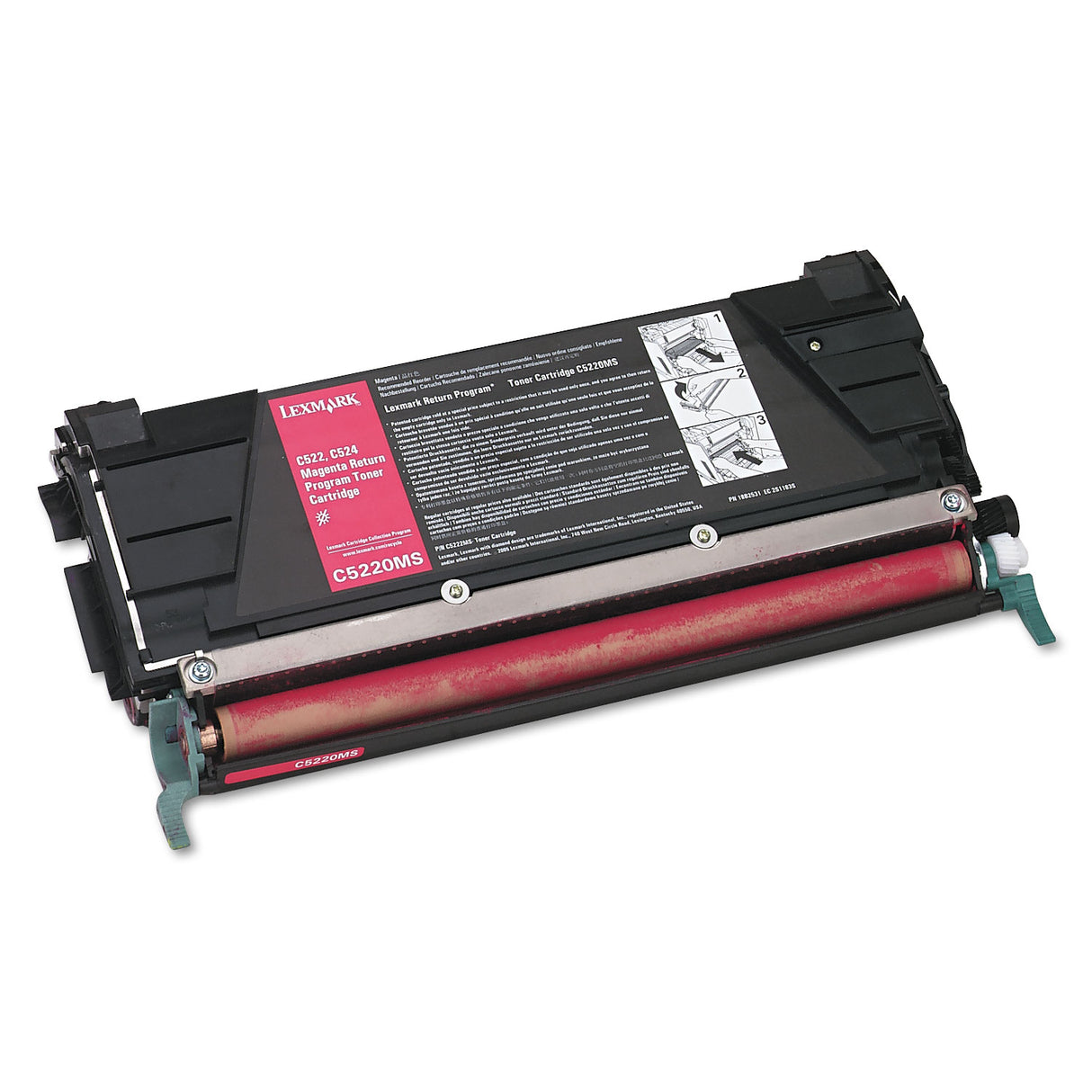 Lexmark C5220MS Return Program Toner, 3,000 Page-Yield, Magenta