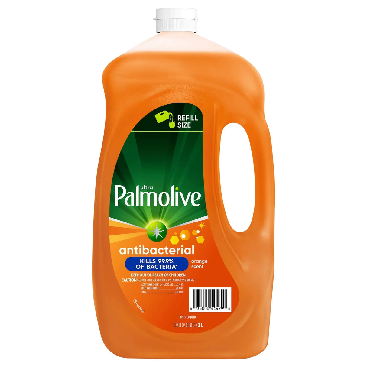 Palmolive Ultra Antibacterial Dish Soap (102 fl oz) | Orange Scented Grease-Fighting Power Palmolive