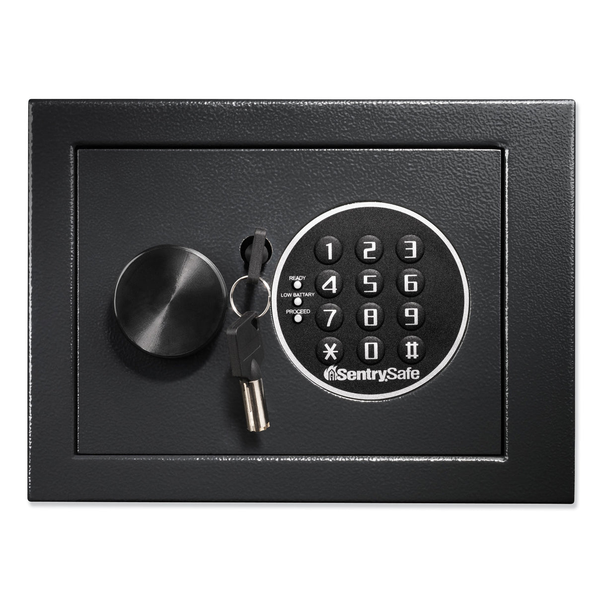 SentrySafe Electronic Security Safe, 0.14 cu ft, 9w x 6.6d x 6.6h, Black (X014E)