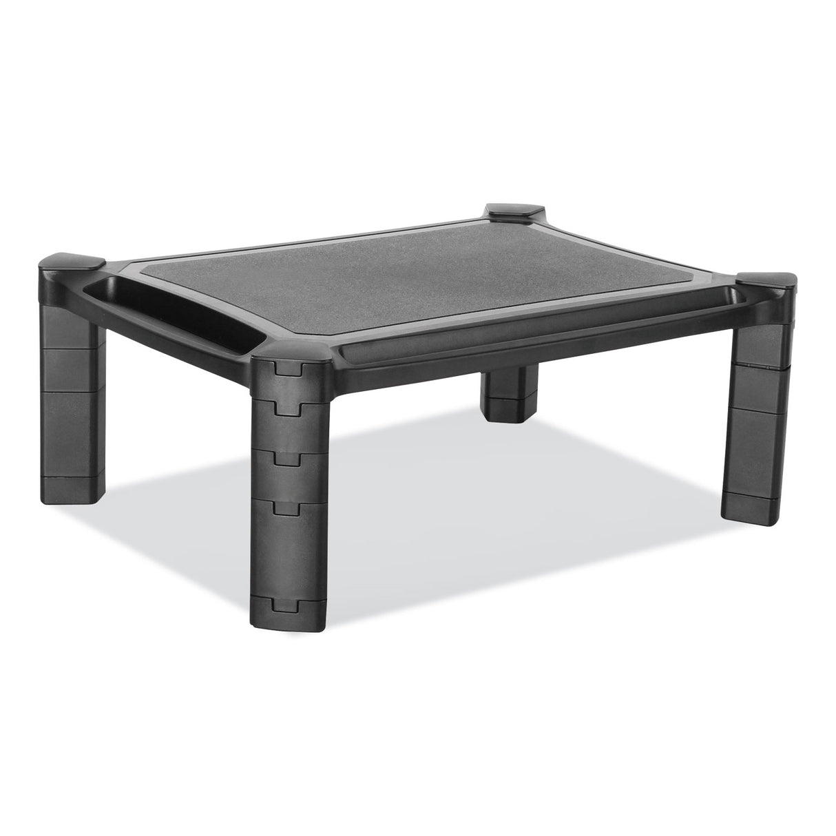 Innovera Large Monitor Stand with Cable Management, 12.99" x 17.1" x 6.6", Black, Supports 22 lbs (IVR55051)