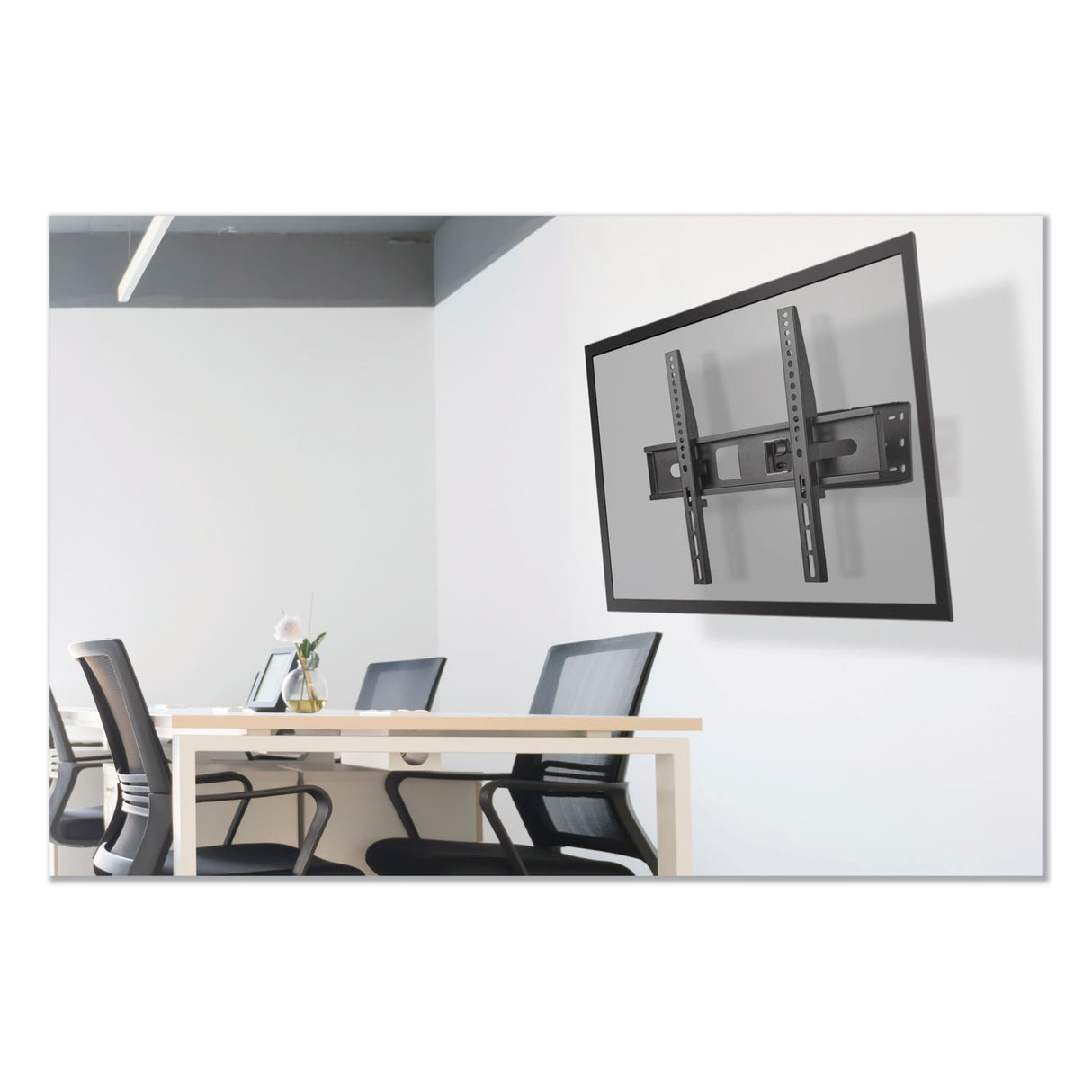 Innovera Full-Motion TV Wall Mount for Monitors 32" to 55", 17.1w x 9.8d x 16.9h (IVR56100)