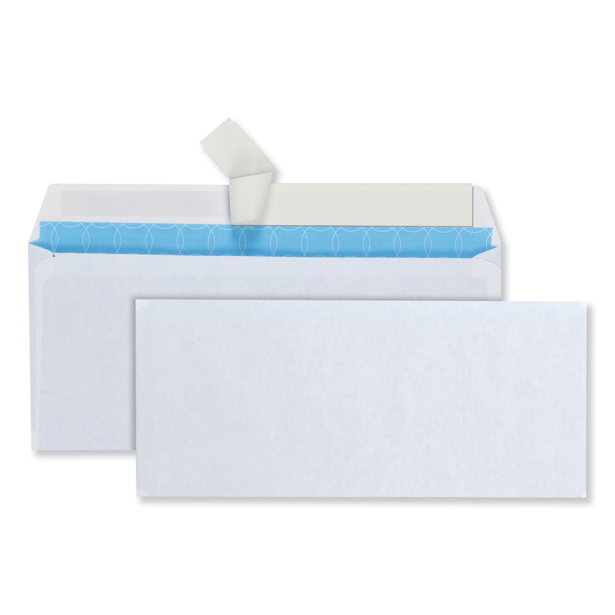 Quality Park Security Envelope, #10, Commercial Flap, Redi-Strip Adhesive Closure, 4.13 x 9.5, White, 500/Box (90019)