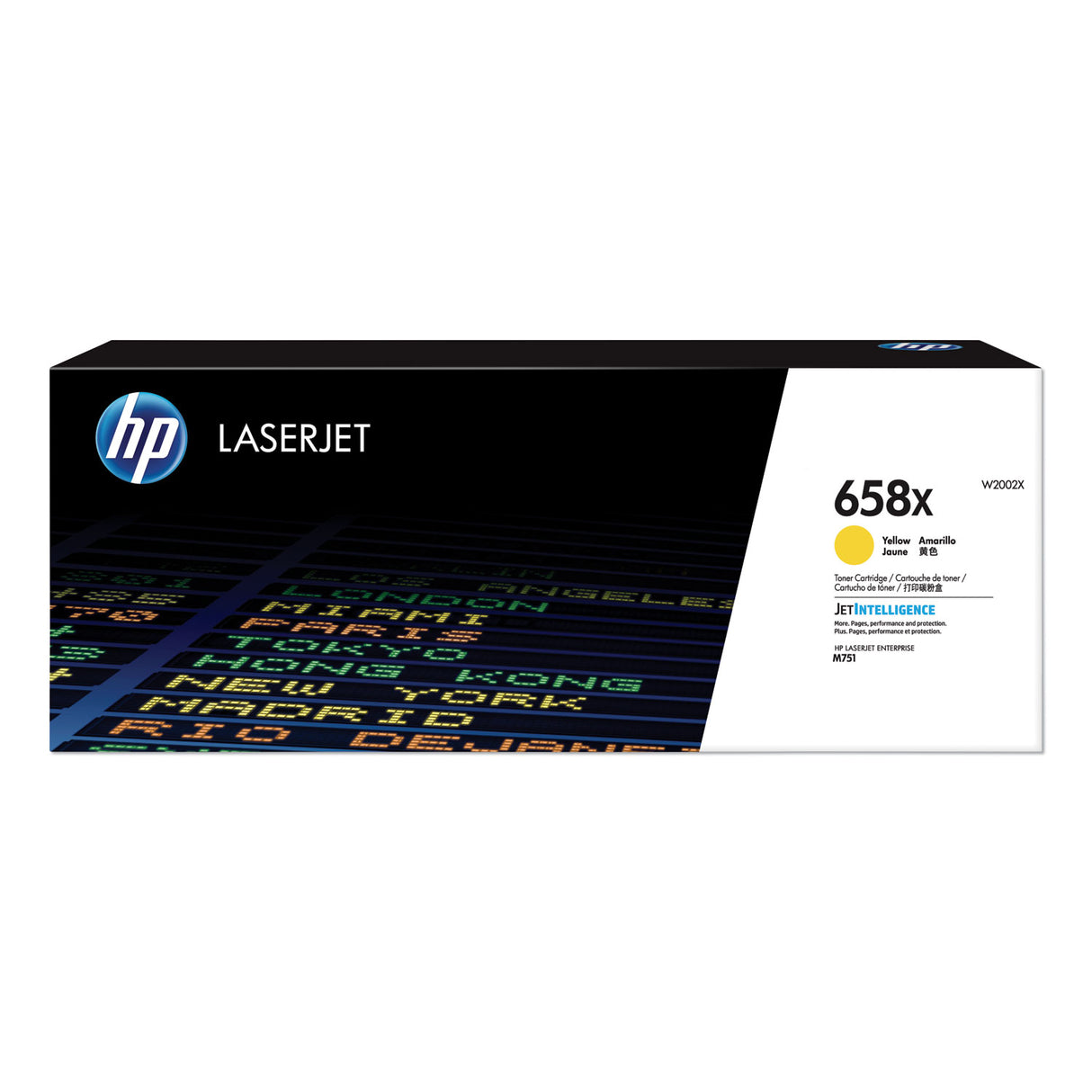 HP 658X, (W2002X) High-Yield Yellow Original LaserJet Toner Cartridge