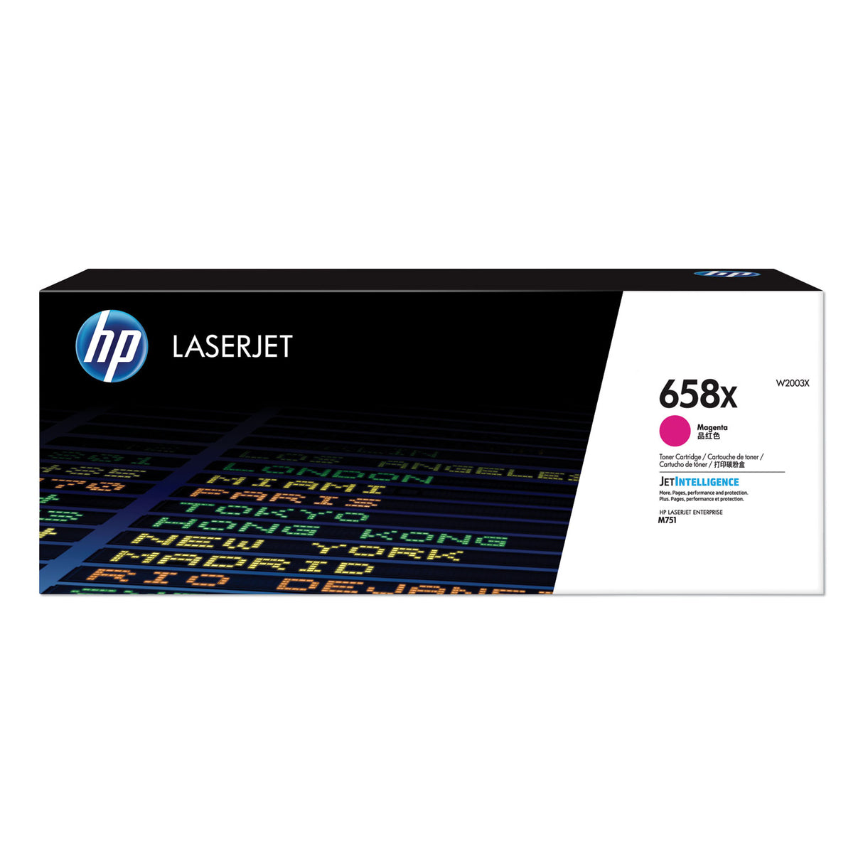 HP 658X, (W2003X) High-Yield Magenta Original LaserJet Toner Cartridge