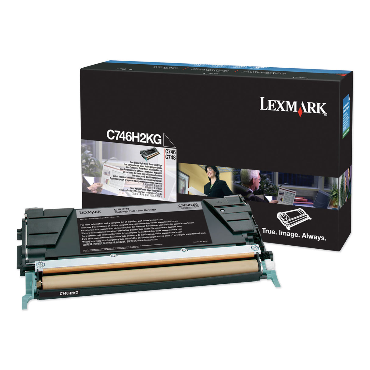 Lexmark C746H2KG High-Yield Toner, 12,000 Page-Yield, Black