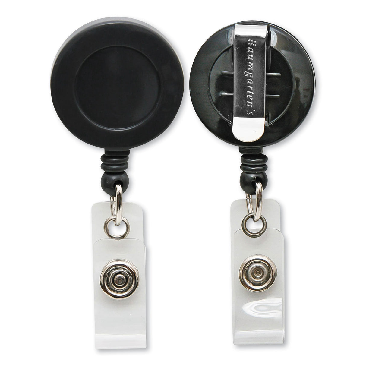 SICURIX ID Card Reel with Belt Clip, 30" Extension, Black (68824)