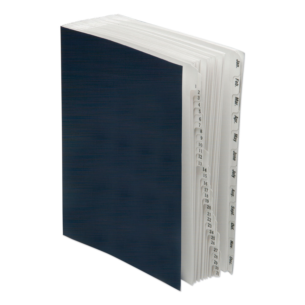 AbilityOne 7530016819292, SKILCRAFT File Sorter, 42 Dividers, Month/Date Index, Letter Size, Blue Cover