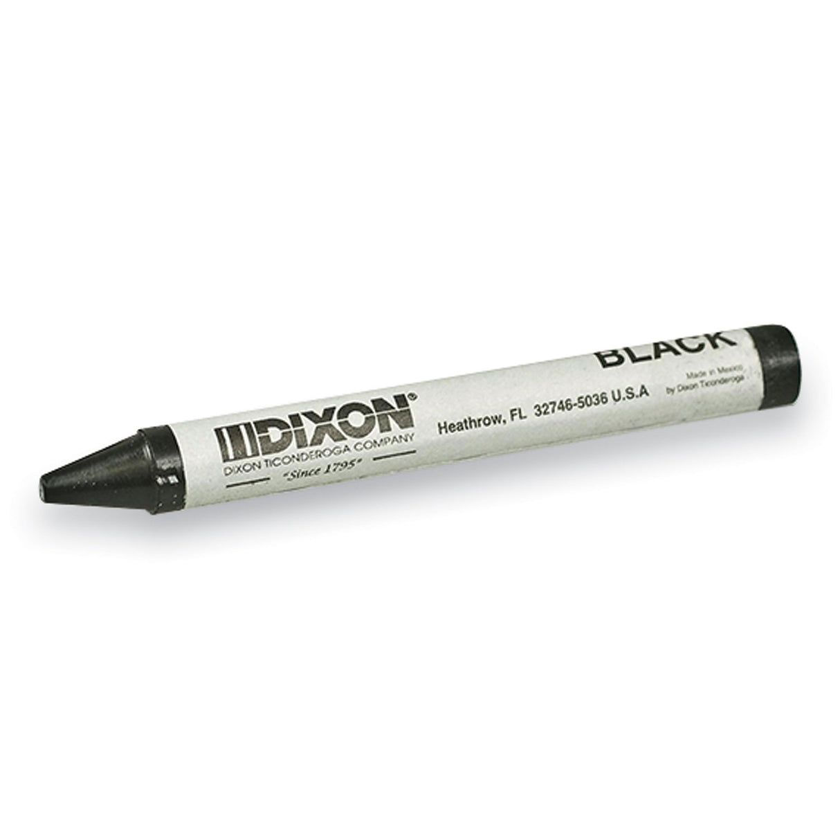 Dixon Classic Professional Crayons, Black, Dozen (05005)