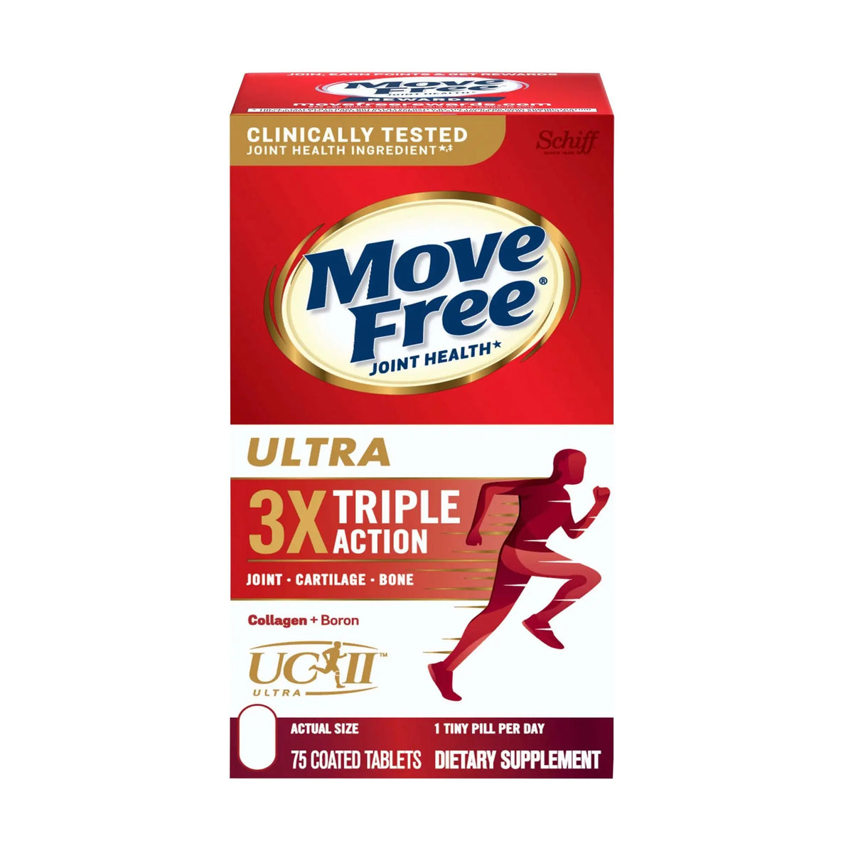 Move Free · Ultra Triple Action Joint Supplement (75 Tablets) | Bone, Cartilage & Joint Support Move Free