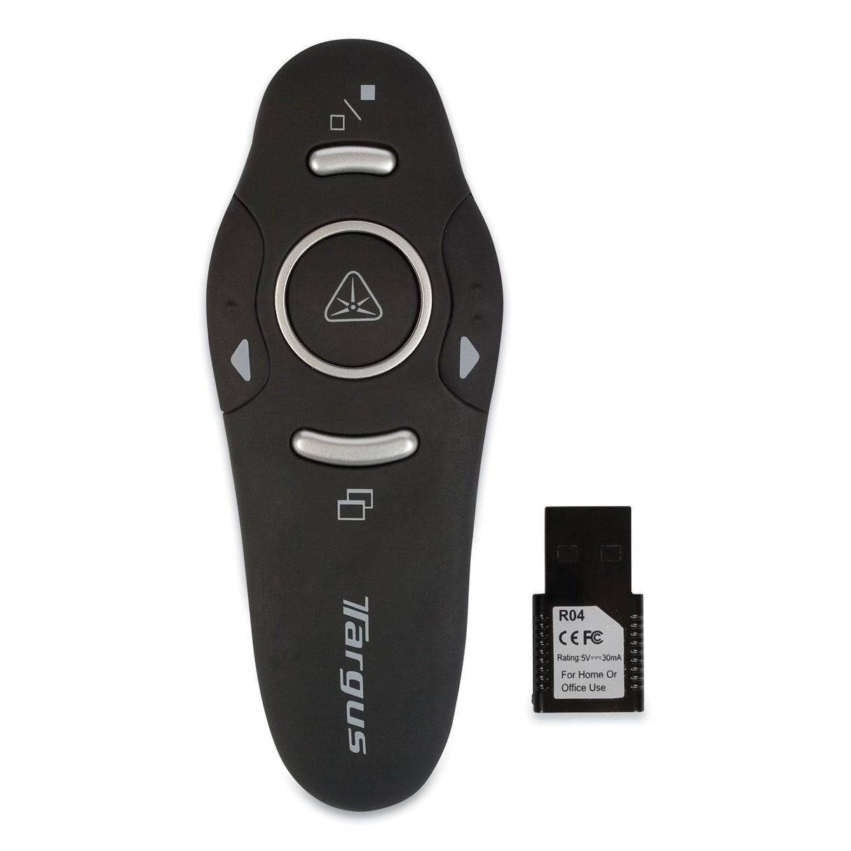 Targus Wireless USB Presenter with Laser Pointer, Class 2, 50 ft Range, Black (AMP16US)