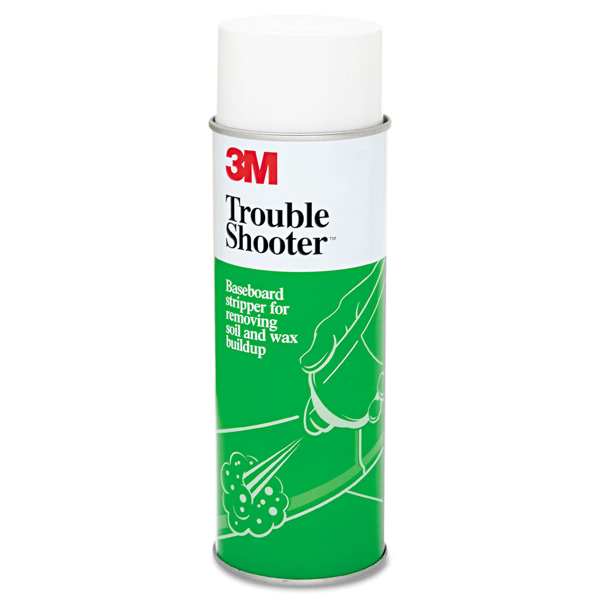 3M TroubleShooter Baseboard Stripper, 21 oz Aerosol Spray, 12/Carton (14001)