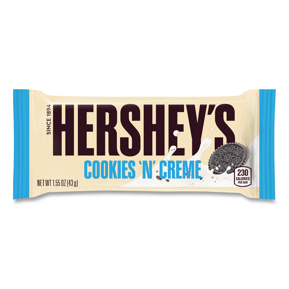Hershey's Cookies 'n' Creme Candy Bar, 1.55 oz Bar, 36 Bars/Carton (20900965)