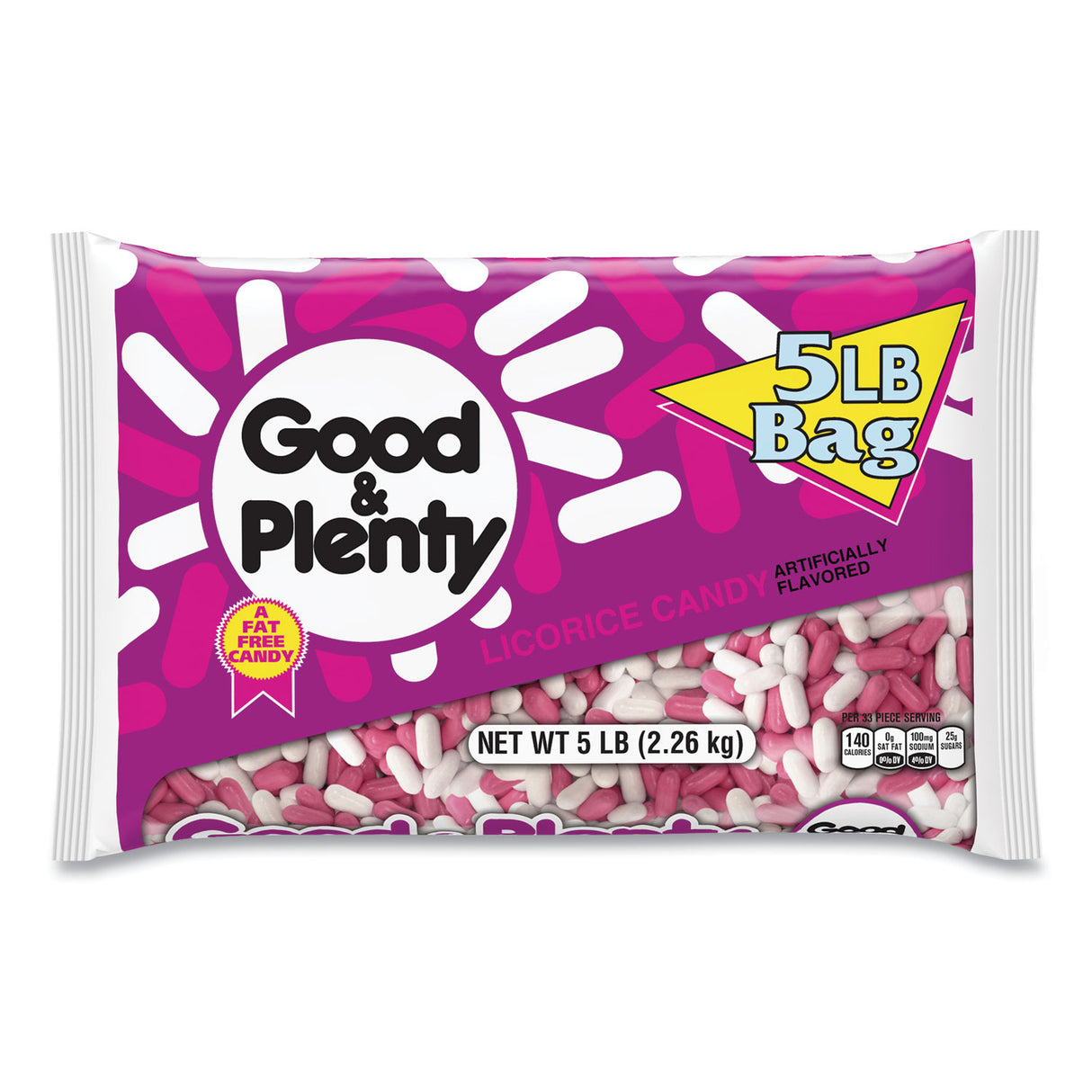 Good & Plenty Licorice Candy, 5 lb Bag (24600004)