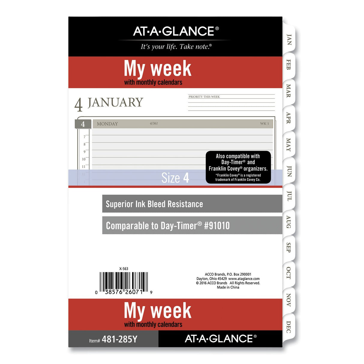 AT-A-GLANCE 2-Page-Per-Week Planner Refills, 8.5 x 5.5, White Sheets, 12-Month (Jan to Dec): 2025 (481285Y21)