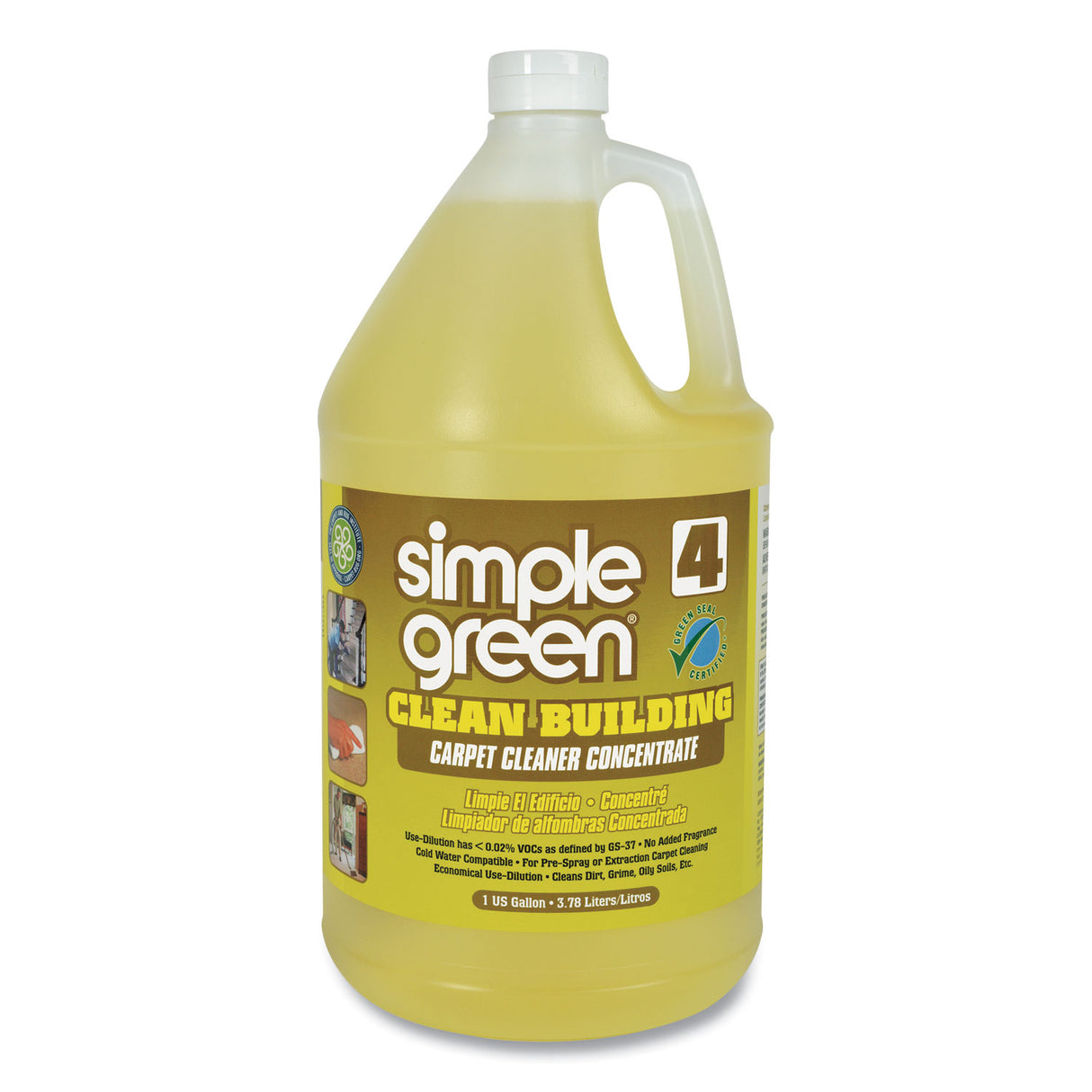 simple green Clean Building Carpet Cleaner Concentrate, Unscented, 1gal Bottle (11201)