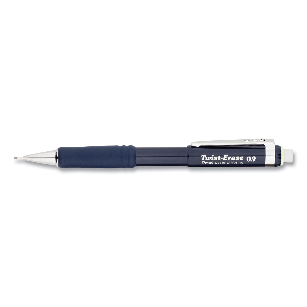 Pentel Twist-Erase III Mechanical Pencil, 0.9 mm, HB (#2), Black Lead, Blue Barrel (QE519C)